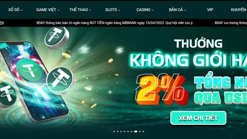 Tải APP 8DAY, chơi game trực tuyến tiện lợi